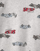 Tout-petit gar&ccedil;on - Pyjama ajust&eacute; 4 pi&egrave;ces &agrave; imprim&eacute; de voitures de course &laquo;Cruisin' For A Snoozin'&raquo; &ndash; Rouge/Blanc, image 3 sur 4 diapositives