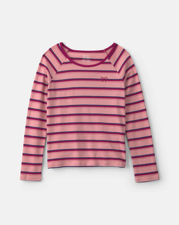 Girls Striped Long-Sleeve T-Shirt, 