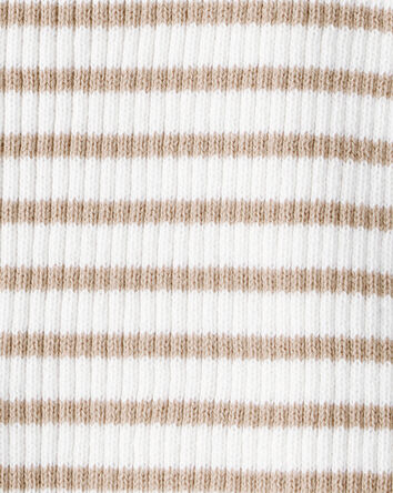 Girls Striped Button-Down Short-Sleeve Tee, 