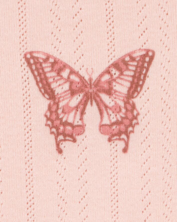 Kid Butterfly Pointelle Baby Tee, 
