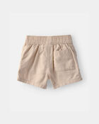 Baby Boy 2-Piece Solid Short-Sleeve Tee & Pant Set - Brown/White, image 3 of 6 slides