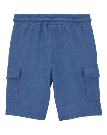 Kid Solid Woven Shorts - Blue, 