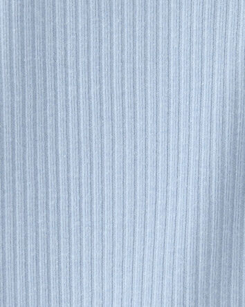 Baby Girl Solid Sleeveless Romper - Blue, 