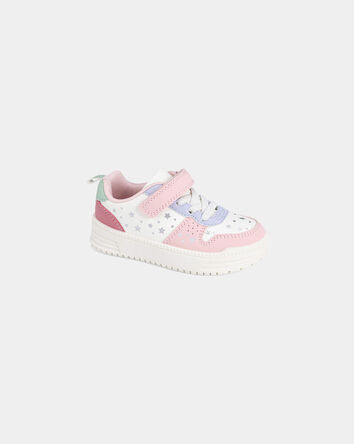 Toddler Girl Colour Block Casual Sneakers - Pink/White, 