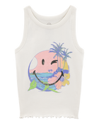 Kid SmileyWorld Graphic Tank - Cream, image 1 of 3 slides