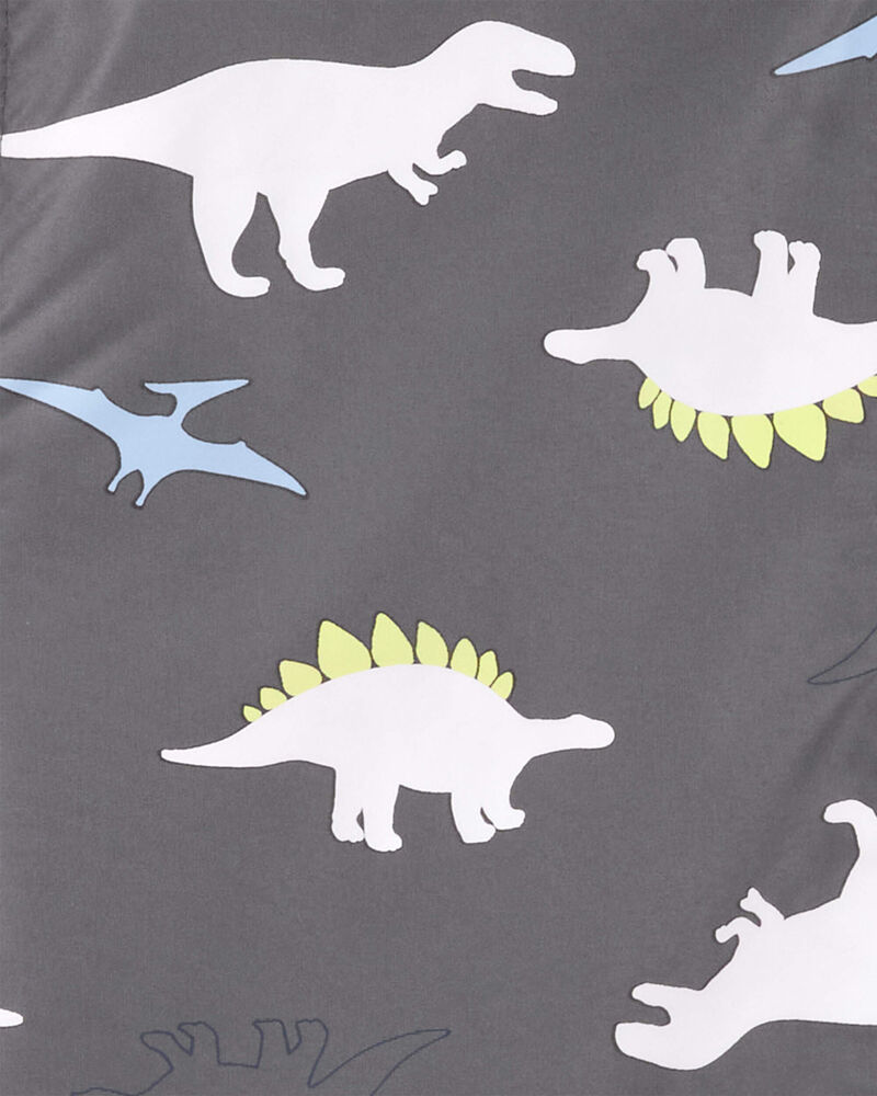 Dinosaur Colour Changing Rain Jacket - Grey, image 4 of 6 slides