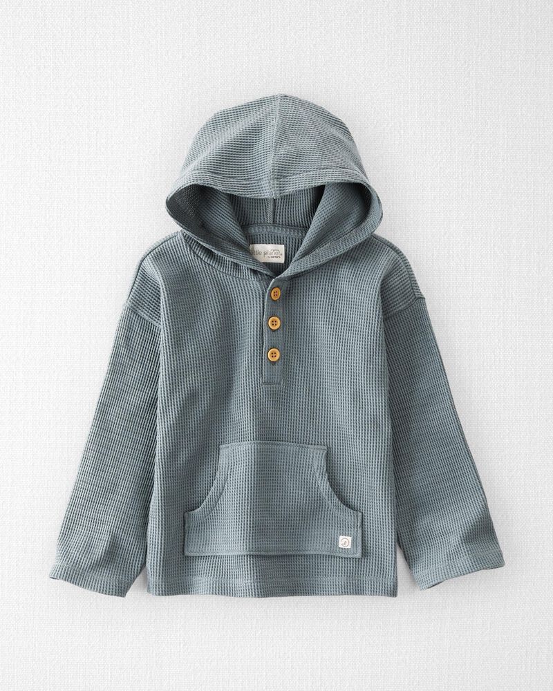 Grey Heather Organic Cotton Waffle Knit Pullover | carters.com