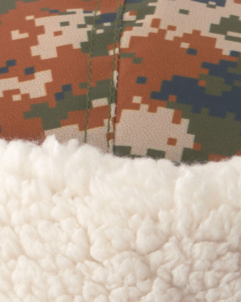 Boys Kombi Drift Aviator Hat - Green Camo, image 3 of 3 slides
