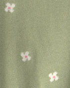 Baby Girl 2-Piece Organic Cotton Sweater Knit Top & Pant Set, image 3 of 4 slides
