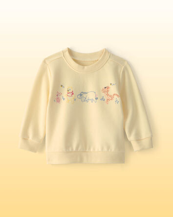 Baby Disney&copy; Winnie the Pooh Embroidered French Terry Long-Sleeve Pullover Sweatshirt - Yellow, 