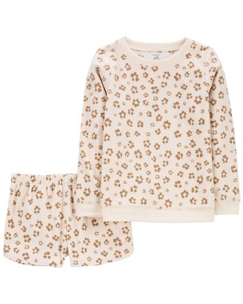 2-Piece Leopard Fleece Pyjama Set, 