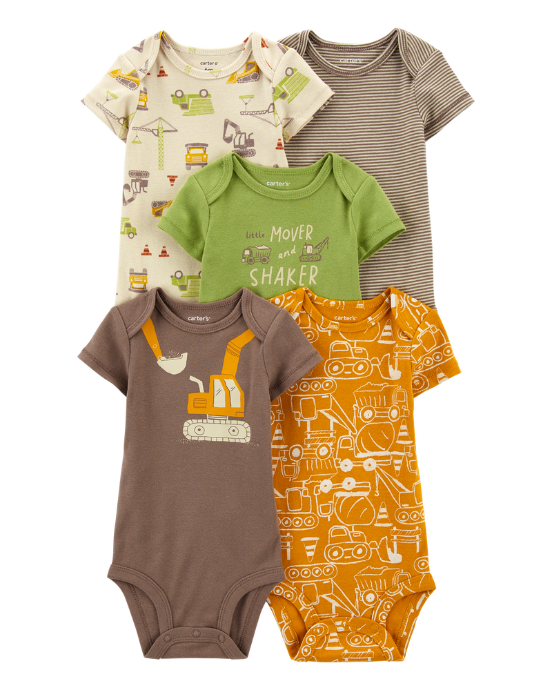 Baby 5-Pack Short-Sleeve Bodysuits, image 1 of 8 slides