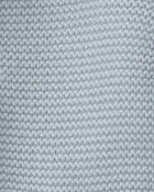 B&eacute;b&eacute; gar&ccedil;on - Blouson tricot &agrave; capuchon &agrave; th&egrave;me ourson - Bleu, image 3 sur 3 diapositives