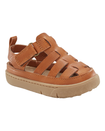 Every Step® First Walker Fisherman Sandals - Brown, 