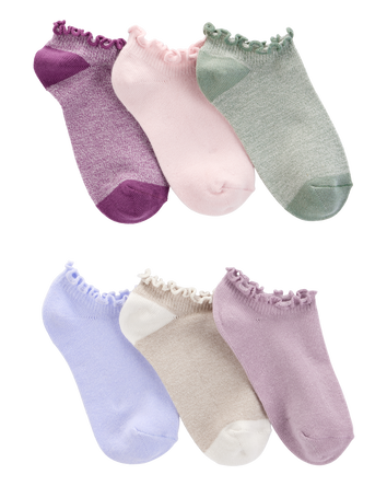 Enfant 6 paires de chaussettes ultra basses, 
