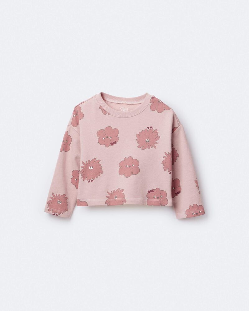 Toddler Girl Squish Long-Sleeve Pullover - Light Pink, image 6 of 7 slides