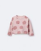 Toddler Girl Squish Long-Sleeve Pullover - Light Pink, image 6 of 7 slides
