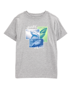 Kid Shark Short-Sleeve Graphic Tee - Grey, image 1 of 3 slides