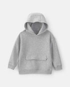 Toddler Boy Fleece Hoodie - Gray, image 1 of 3 slides