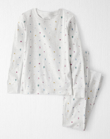 Jeune - Pyjama en coton biologique à imprimé icône, 