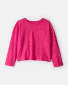 Girls Floral Pocket Tee - Pink, image 1 of 3 slides