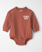 Baby Organic Cotton 'Game Day' French Terry Graphic Bubble, image 1 of 6 slides