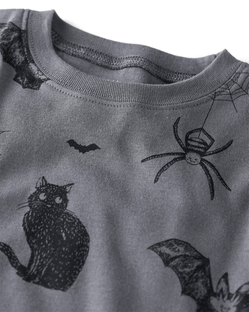 Toddler Organic Cotton Pyjamas in Spooky Shadows Print, image 2 of 5 slides