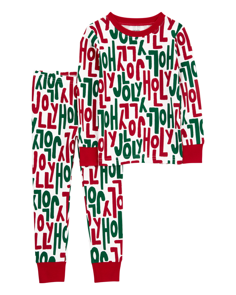Toddler Boys Toddler 2 Piece Holly Jolly 100 Cotton Snug Fit Pyjamas 2T Carter s