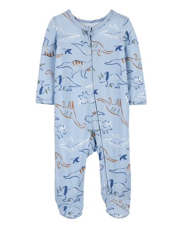 Baby Dinosaur Zip-Up PurelySoft Sleeper Pyjamas, 