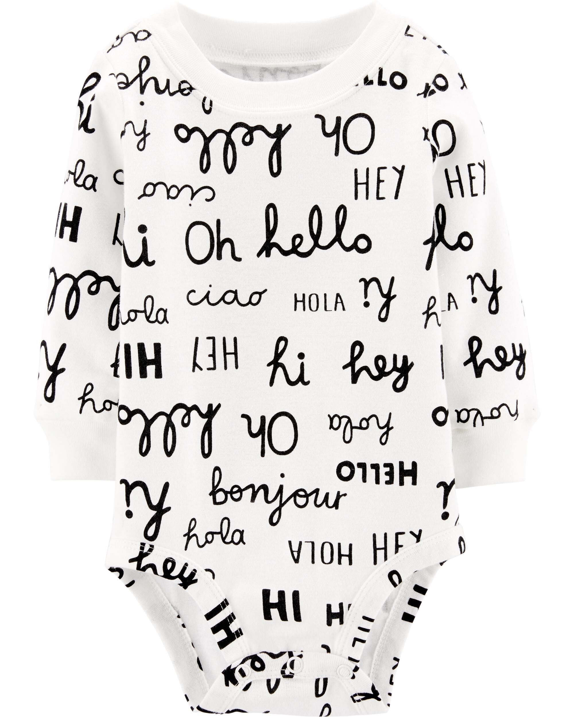 carter's hello world onesie
