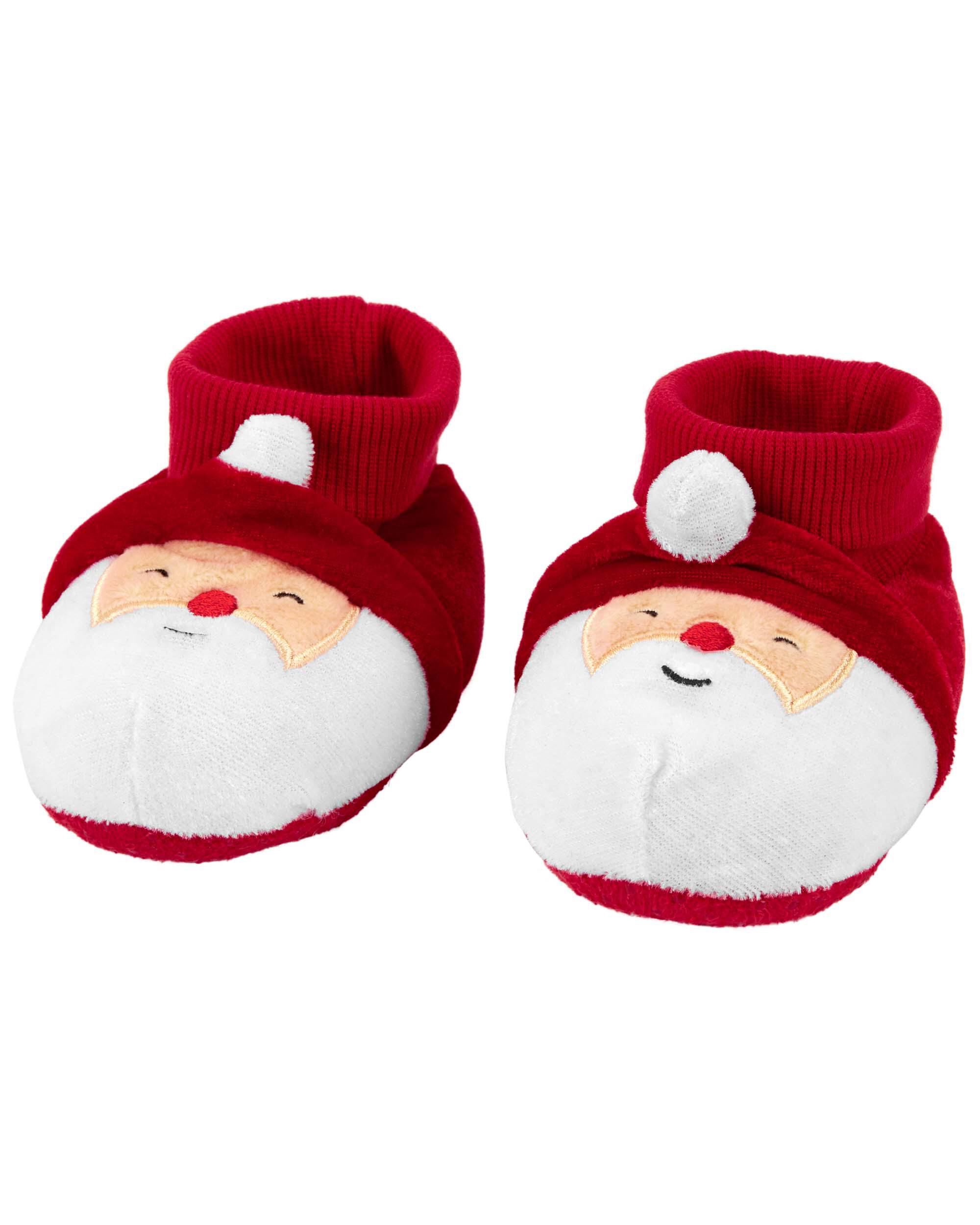 Red Baby Santa Soft Slippers Carter s Oshkosh Canada