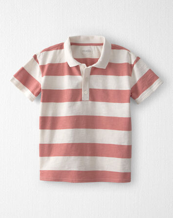 Boys Striped Collared Shirt Made with Organic Cotton, 