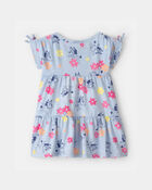 Baby Girl Bluey&trade; Floral Dress - Blue, image 2 of 3 slides