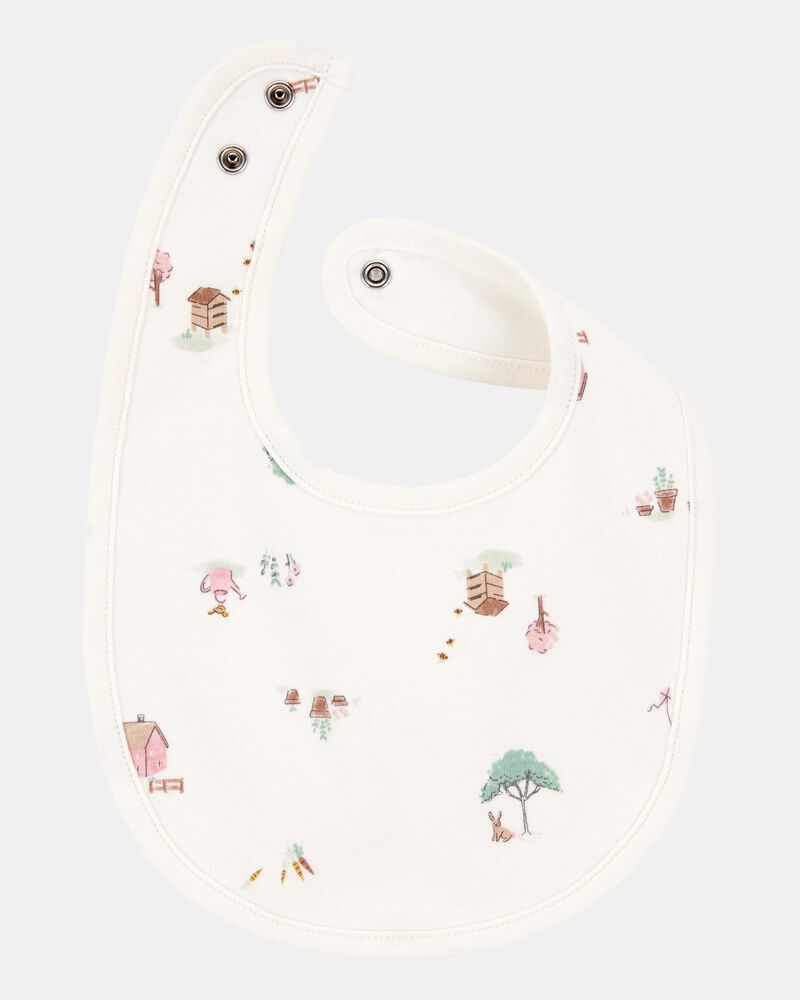 Baby 3-Pack Floral Bibs, image 2 of 4 slides