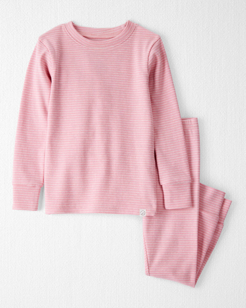 Toddler Girl Organic Cotton Pyjamas in Stripes, image 1 of 4 slides