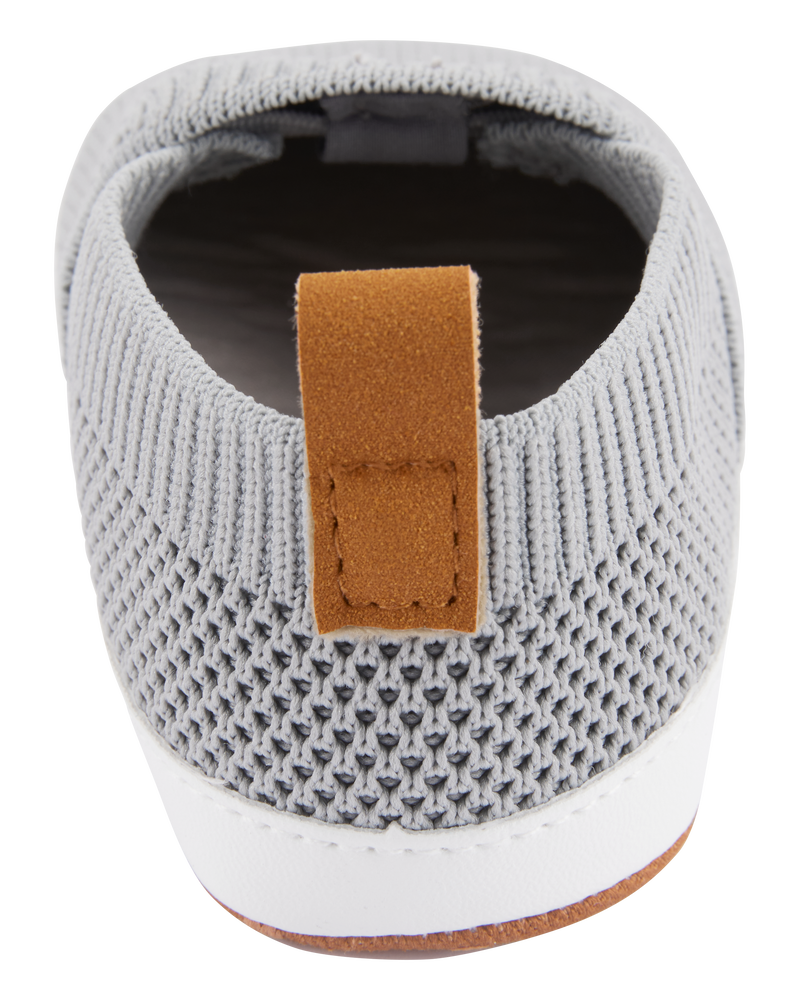 Bébé Chaussures à enfiler en maille souple - Gris, image 3 sur 7 diapositives
