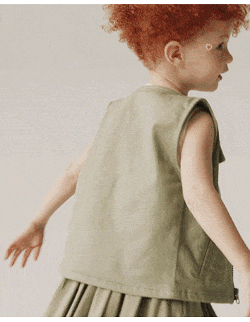 Tout-petit fille - Jupe longueur midi Avenue TwirlMC - Olive, 