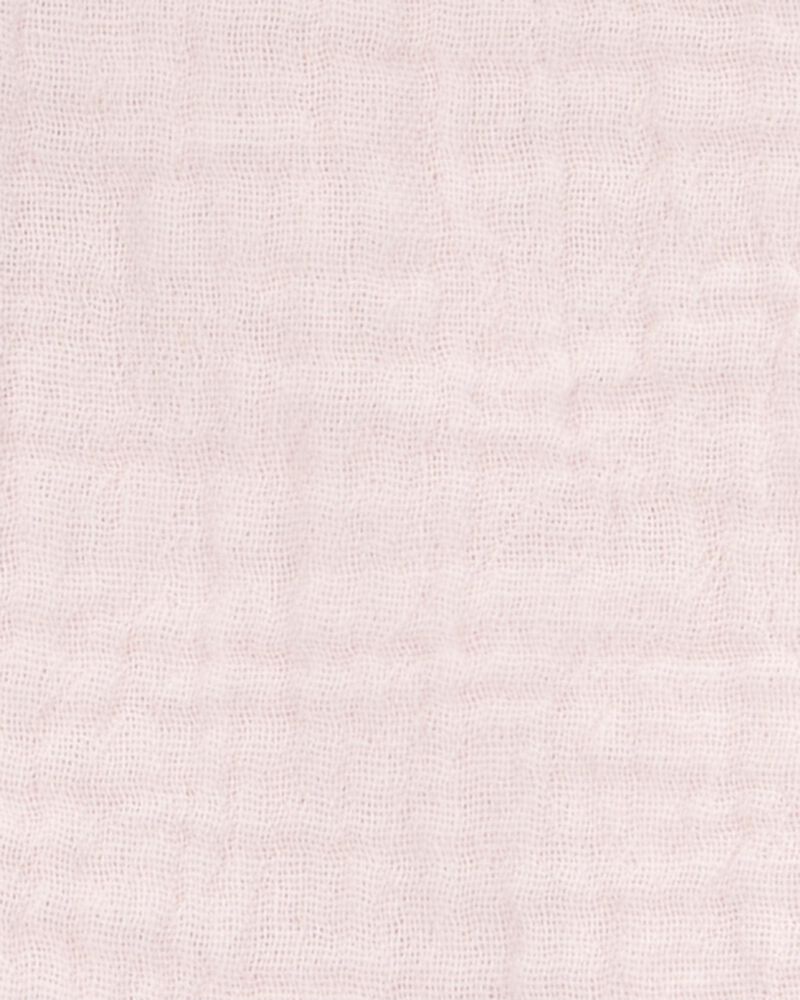 Enfant en bas âge Haut de couleur unie sans manches - Rose, image 2 sur 3 diapositives