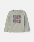 Toddler Boy Dinosaur Long-Sleeve Graphic Tee - Green, image 1 of 3 slides