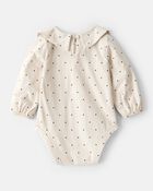 Baby Girl 2-Piece Bow Bodysuit & Pant Set - Cream/Green, image 2 of 5 slides