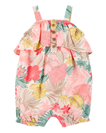Baby 1-Piece Tropical Print Romper, 