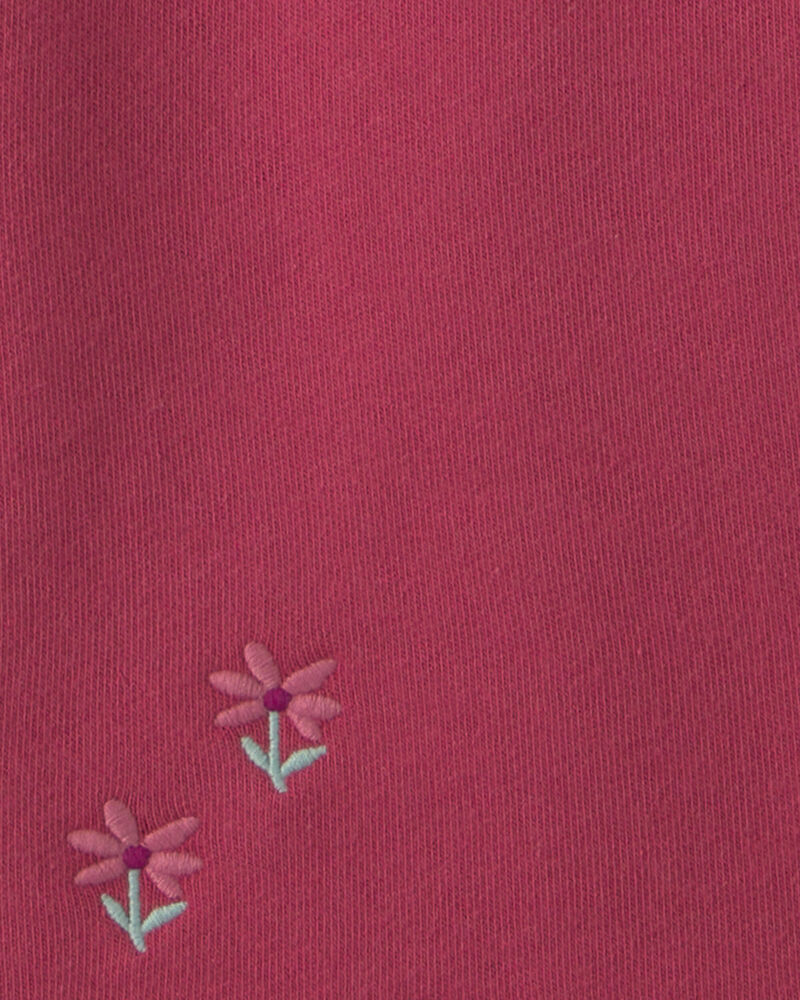 Baby Girl 2-Piece Floral Fleece Long-Sleeve Top & Pant Set - Brown/Red, image 4 of 5 slides