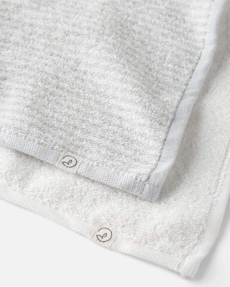 Baby 2-Pack Organic Cotton Towels, image 2 of 5 slides