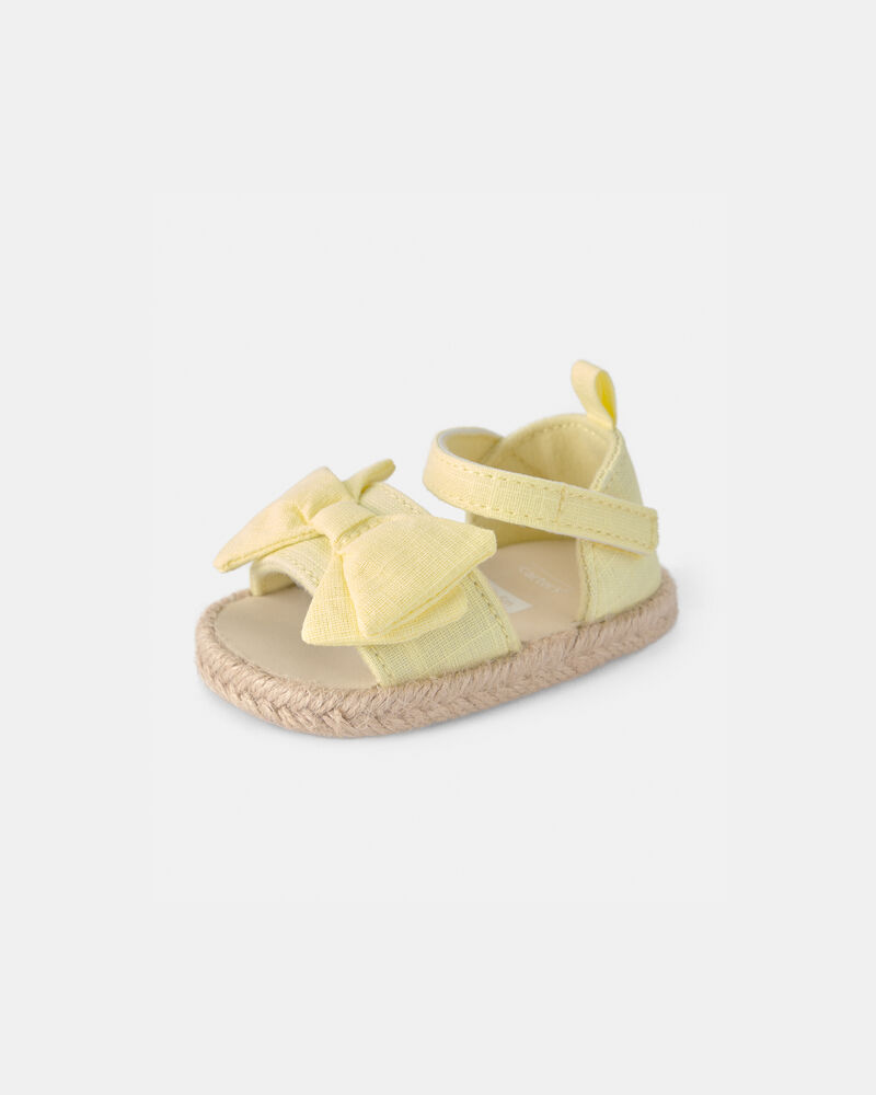 Baby Girl Bow Sandals - Yellow, image 6 of 6 slides