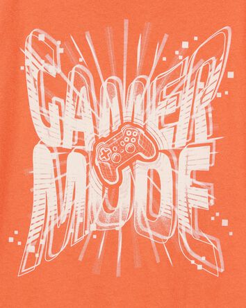 Kid 'Game Mode' Short-Sleeve Graphic Tee - Orange, 