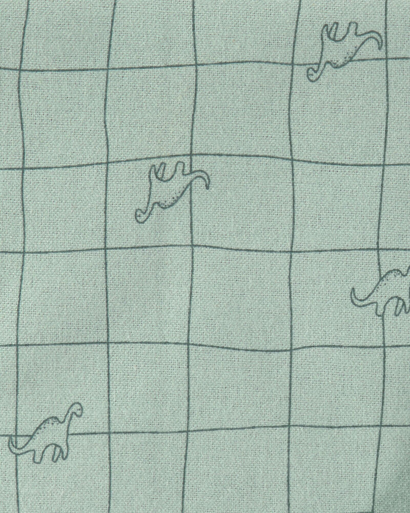 Baby Boy 4-Pack Dinosaur Receiving Blankets - Green, image 2 of 5 slides