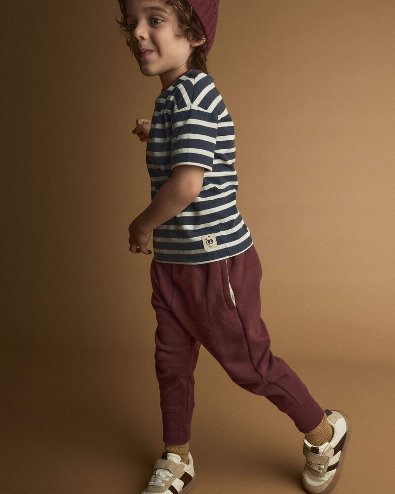 Toddler City Park&trade; Jogger Pant - Burgundy, image 3 of 5 slides