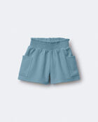 Toddler Girl Swing Shorts with Pockets - Light Blue, image 2 of 6 slides