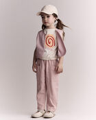 Toddler Girl Cropped Vest with Otter Pockets - Rose, image 5 of 6 slides