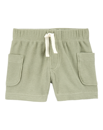 Baby 3-Piece Waffle Knit Outfit Set - Green, 